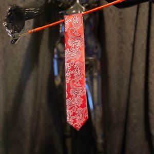Nick Graham Men's Red Paisley Neck Tie